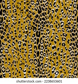 a size pattern suitable for textiles made of leopard or tiger skin