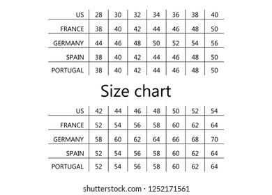 Pirate Conversational Tuesday Size Table Size Chart Illustration Different Stock Vector (Royalty Free)  1252171561 | Shutterstock