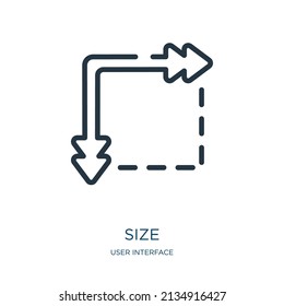 Dünnschichtsymbol. Flasche, zusammen lineare Symbole aus dem User Interface Konzept isolierte Umrisszeichen. Vektorgrafik-Symbol-Element für Webdesign und Apps.