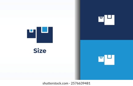 Size vector, icon or logo sign isolated symbol illustration