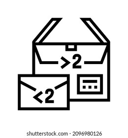 size weight restrictions line icon vector. size weight restrictions sign. isolated contour symbol black illustration