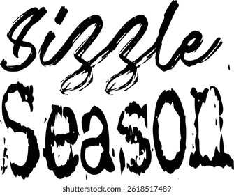 Sizzle Season Typography T-shirt Design, Strand T-shirt Design, zomer retro boho design, Vintage Distressed, vector bestand, silhouet bestand, typemachine