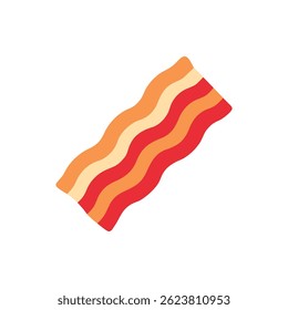 A sizzling bacon graphic designed for recipes and foodie projects.