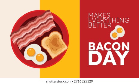 Enorme Crispy Bacon Celebrando o Dia do Bacon