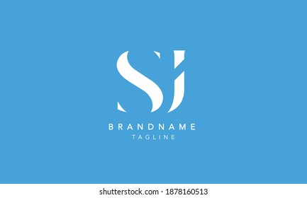SJ Alphabet initial Letter Monogram Icon Logo vector illustration