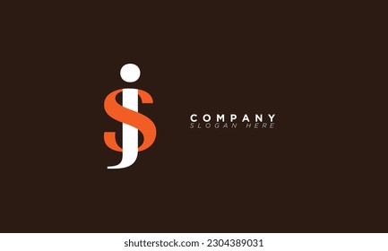 SJ Alphabet letters Initials Monogram logo JS, S and J