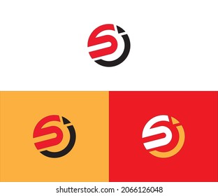SJ Colorful Round Vector Logo