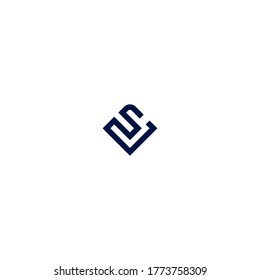 SJ company linked letter logo creative