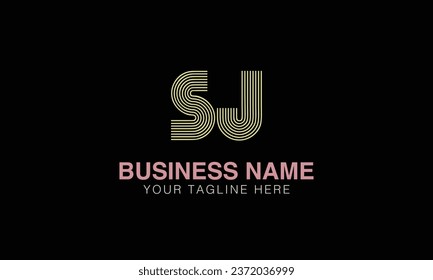 SJ initial logo | initial based abstract modern minimal creative logo, vector template image. luxury logotype , real estate homie . typography . initials 