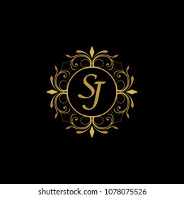 Sj Initial Logo Ornament Ampersand Monogram: Vector Có Sẵn (miễn Phí ...