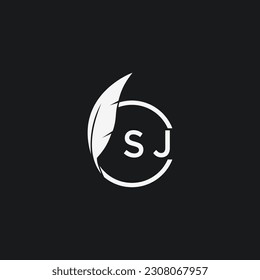 SJ initials lawyer logo image logo vector