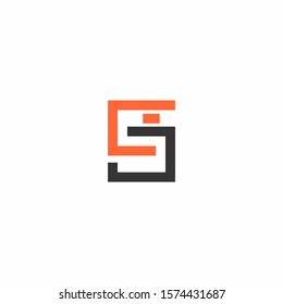 SJ, JS Letter Logo Design with Creative Modern
