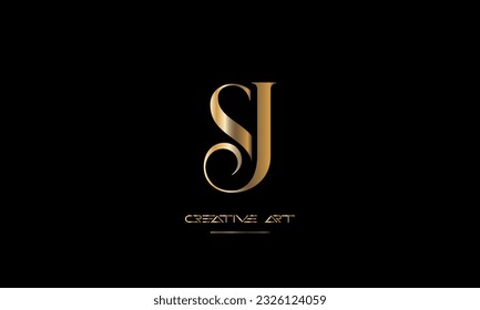 SJ, JS, S, J abstract letters logo monogram