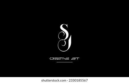 SJ, JS, S, J abstract letters logo monogram