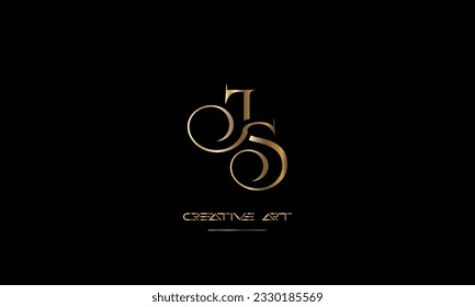 SJ, JS, S, J abstract letters logo monogram