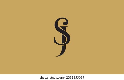 SJ, JS, S, J abstract letters logo monogram