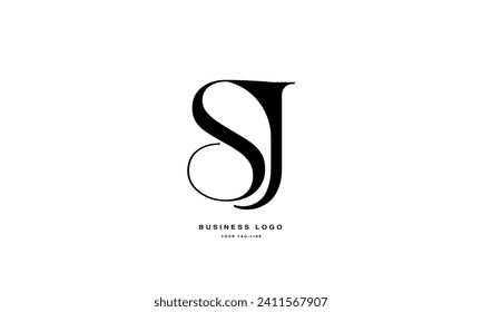 SJ, JS, S, J, Abstract Letters Logo Monogram