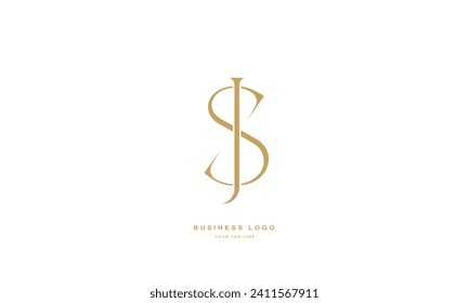 SJ, JS, S, J, Abstract Letters Logo Monogram