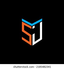 SJ letter logo creative design with vector graphic