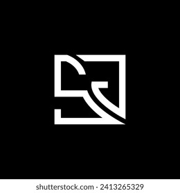 Diseño vectorial del logotipo de letra SJ, logotipo SJ simple y moderno. Diseño de alfabetos lujosos de SJ  