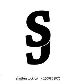 sj letter vector logo