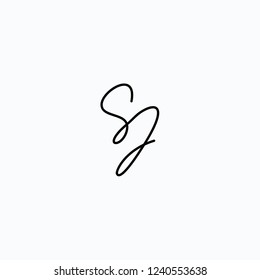 Sj Letter Vector Logo Stock Vector (Royalty Free) 1240553638 | Shutterstock