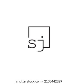 SJ line concept logo in high quality professional design that will be best for your companies