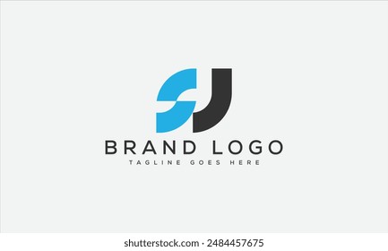 SJ logo design vector template design for brand