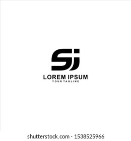 Sj Logo Letter Design Template