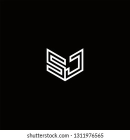 SJ Logo Letter initial Designs Templete