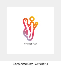 SJ logo, vector. Useful as branding, app icon, alphabet combination, clip-art.