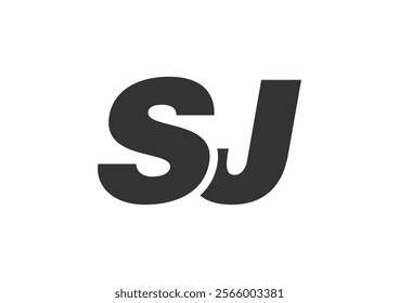 SJ Techno Editable Font Logo For Corporate Branding. Bold, Futuristic Design With Unique Typographic Ideas. Minimal Custom Type And Dynamic Letter Variations For Promotion, Printing, And Book Titles