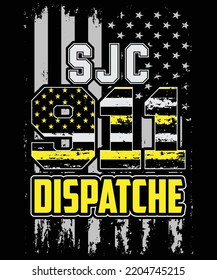 SJC 911 DISPATCHERS T Shirt Design svg