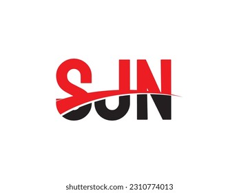 SJN Letter Initial Logo Design Vector Illustration