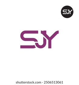 SJY Logo Letter Monogram Design