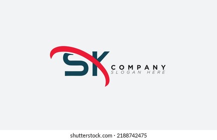 Sk Alphabet Letters Initials Monogram Logo Stock Vector (Royalty Free ...