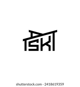 SK Initial Letter in Real Estate Logo concept.eps SK Initial Letter in Real Estate Logo concept