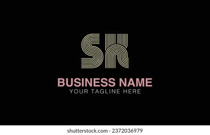 SK initial logo | initial based abstract modern minimal creative logo, vector template image. luxury logotype , real estate homie . typography . initials 