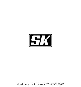 SK initials logo creative design vector