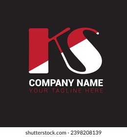 SK KS abstract vector logo monogram template