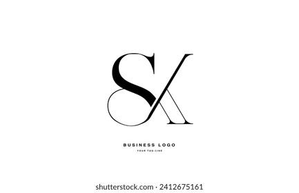 SK, KS, S, K, Abstract Letters Logo Monogram