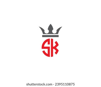 SK letter creative logo design element