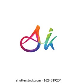 SK Letter Logo Vector Design Template.	