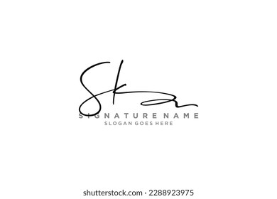 SK Letter Signature Logo Template elegant design logo Sign Symbol template vector icon