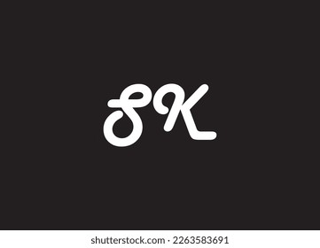 SK, Letters Abstract Logo Monogram logo design