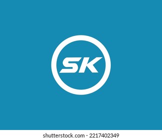 SK logo design vector template