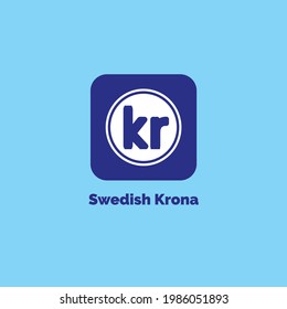 SK- Swedish Krona icon logo vector illustration design. Sweden currency, economy, investment, finance, and business element. Can be used for web, mobile, infographic and print.
