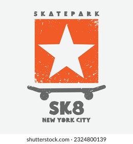 SK8 Skateboard t-shirt and apparel design
