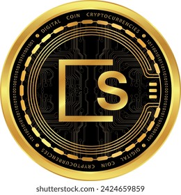 skale-skl coin vector illustrations. 3d illustration. vector coins.