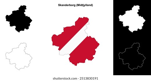 Conjunto de mapas de Skanderborg